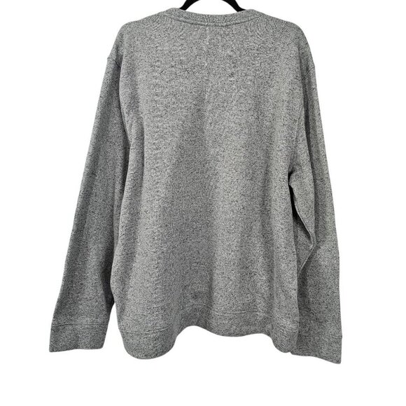 Crown & Ivy Fleece Crew Neck Gray Pull Over Sweatshirt - Picture 4 of 5